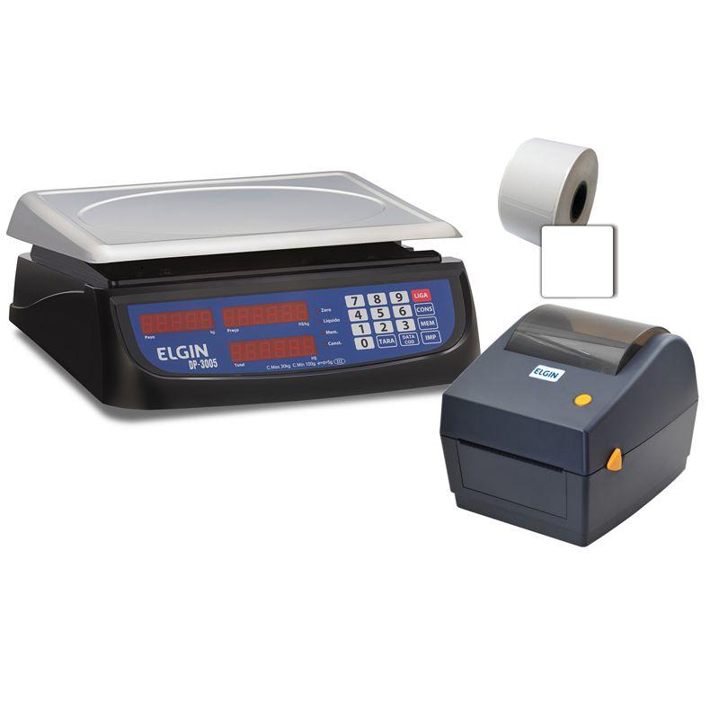 Balança Elgin Dp30 Bateria + Impressora L42 Dt + 20 Etiqueta - Balança  Etiquetadora - Magazine Luiza