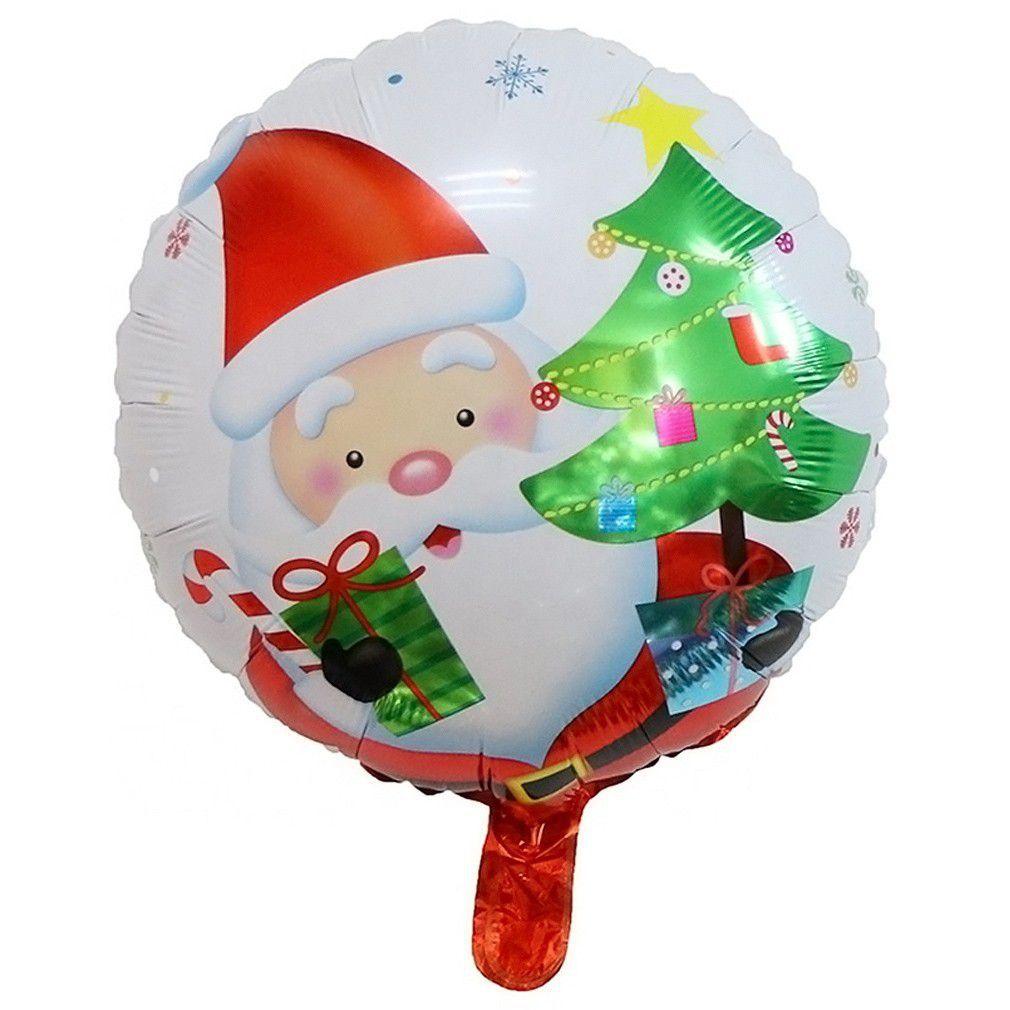 Balão Metalizado Natal Papai Noel - 40cm - Extra Festas - Balão Metalizado  - Magazine Luiza