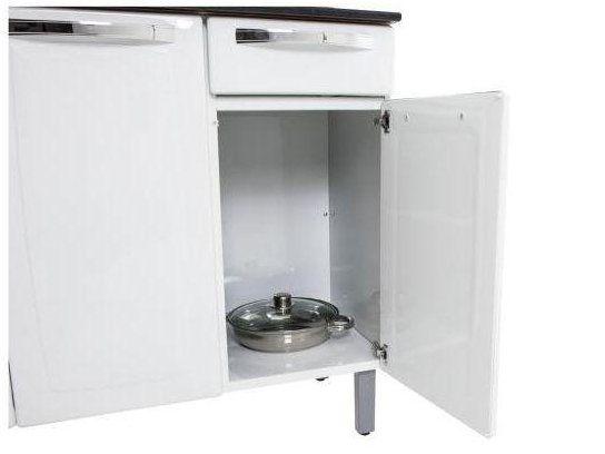 Balcão de Cozinha com Tampo Itatiaia Aço
