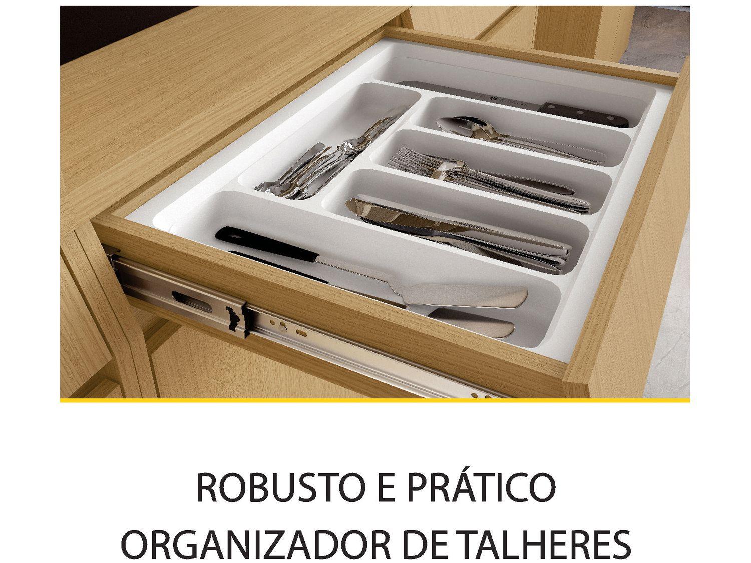 Balcão de Cozinha Nesher 100% MDF 2 Portas 2 Gavetas Simone Mendes
