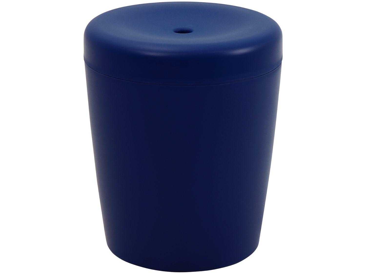 Banco Decorativo Multiuso Cilíndrico Azul Bic Basic Tramontina