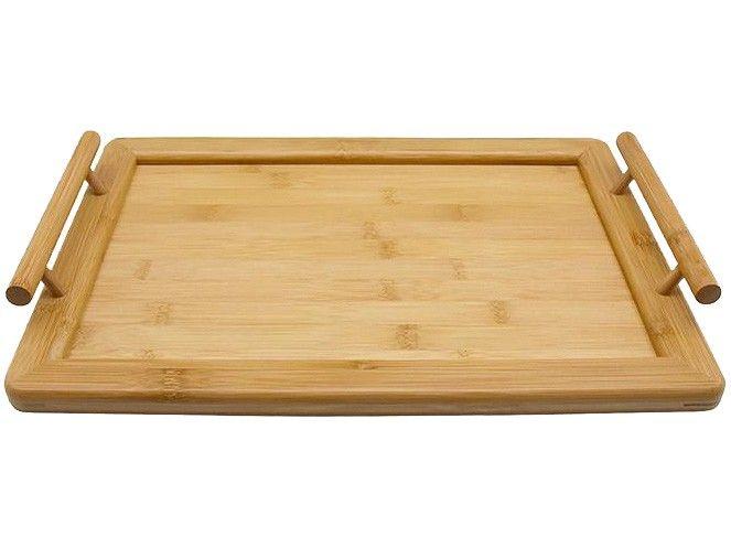 Bandeja para Servir Retangular Hauskraft Bambu