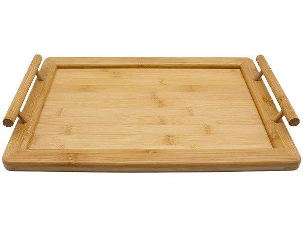 Bandeja para Servir Retangular Hauskraft Bambu