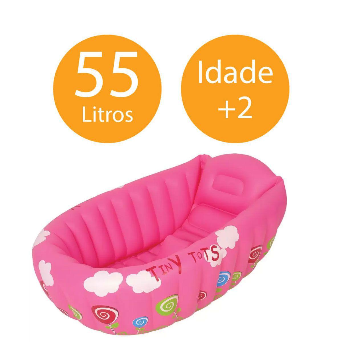 Banheira Berço Inflável Infantil Piscina Bebê C Termômetro - Mor - Banheira  de Bebê - Magazine Luiza