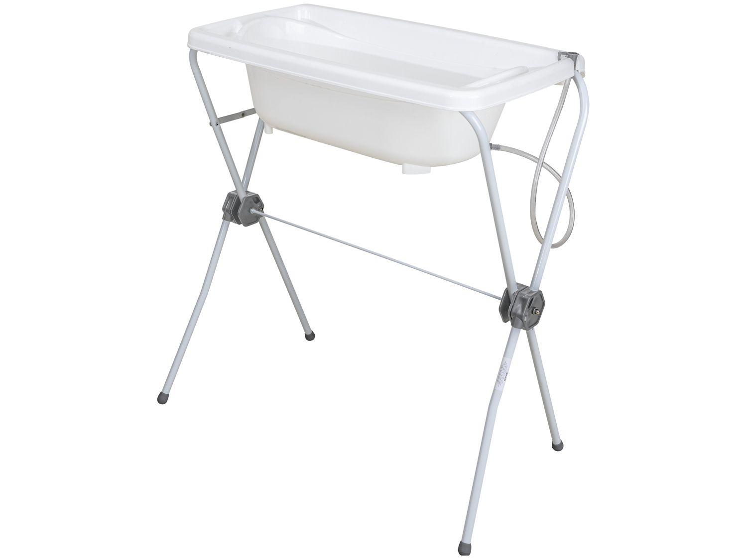 Banheira de Bebê com Suporte Kiddo Chuá Cinza