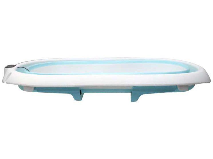 Banheira de Bebê Dobrável com Termômetro Premium Baby Happy Baby Azul 28L