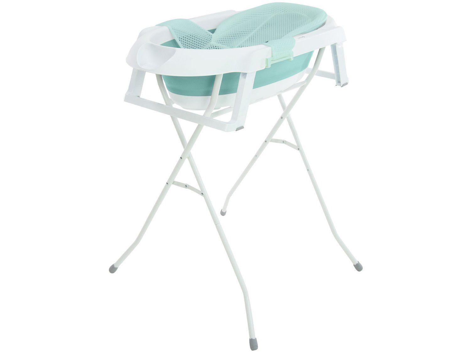 Banheira para Bebê Smile Aqua Green com Suporte Safety