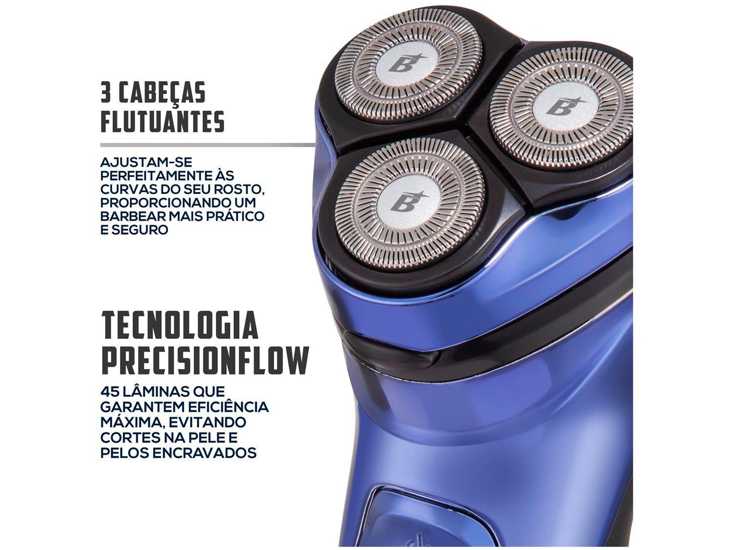 Barbeador Elétrico Britânia BBA07 Seco e Molhado