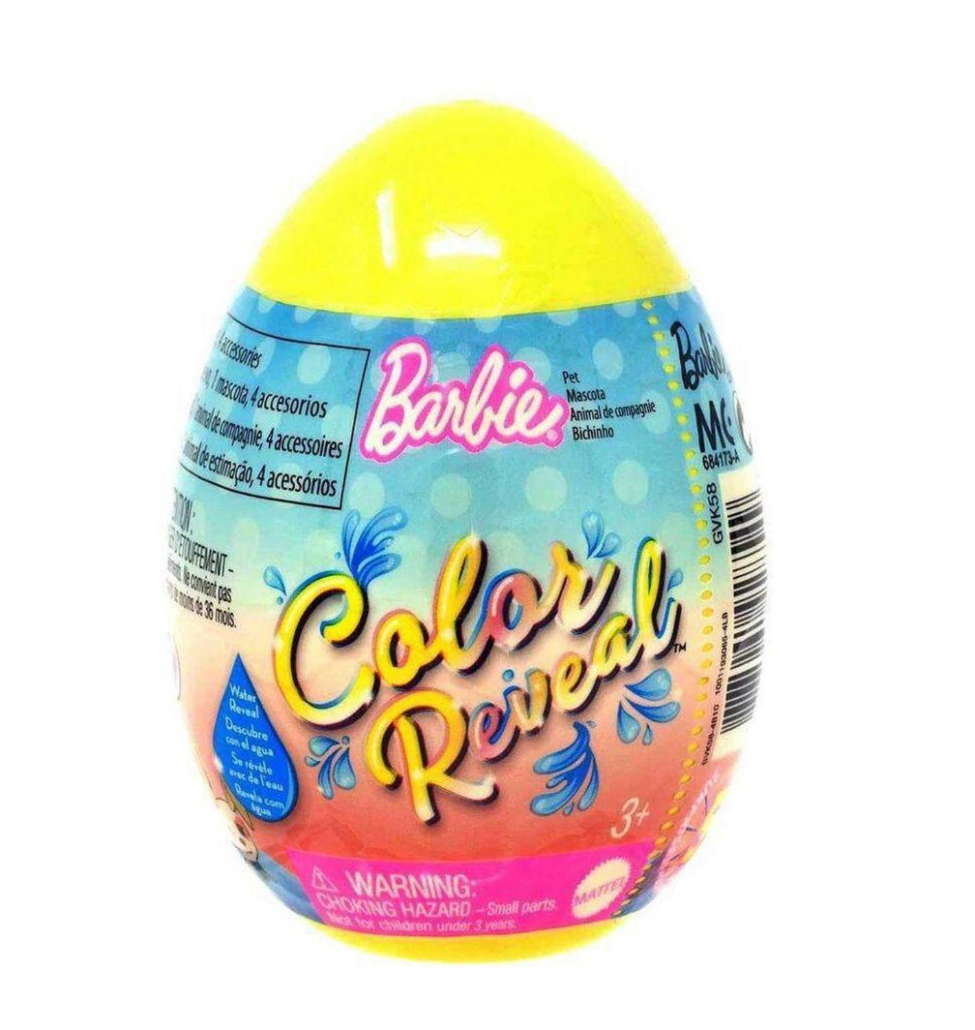 Pets Barbie Color Reveal Egg Barbie Color Reveal Pets Set Of
