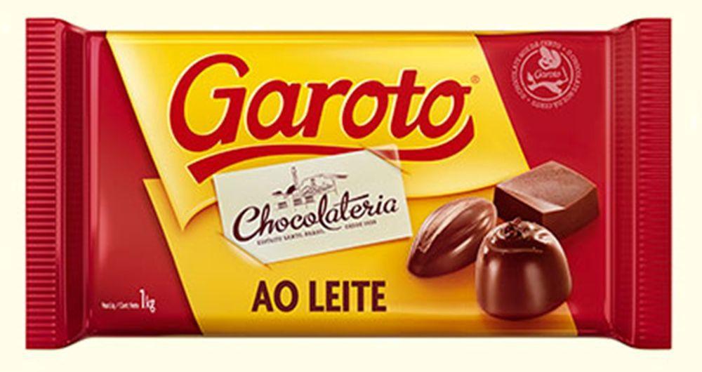 Barra De Chocolate Ao Leite 1kg Garoto Chocolate