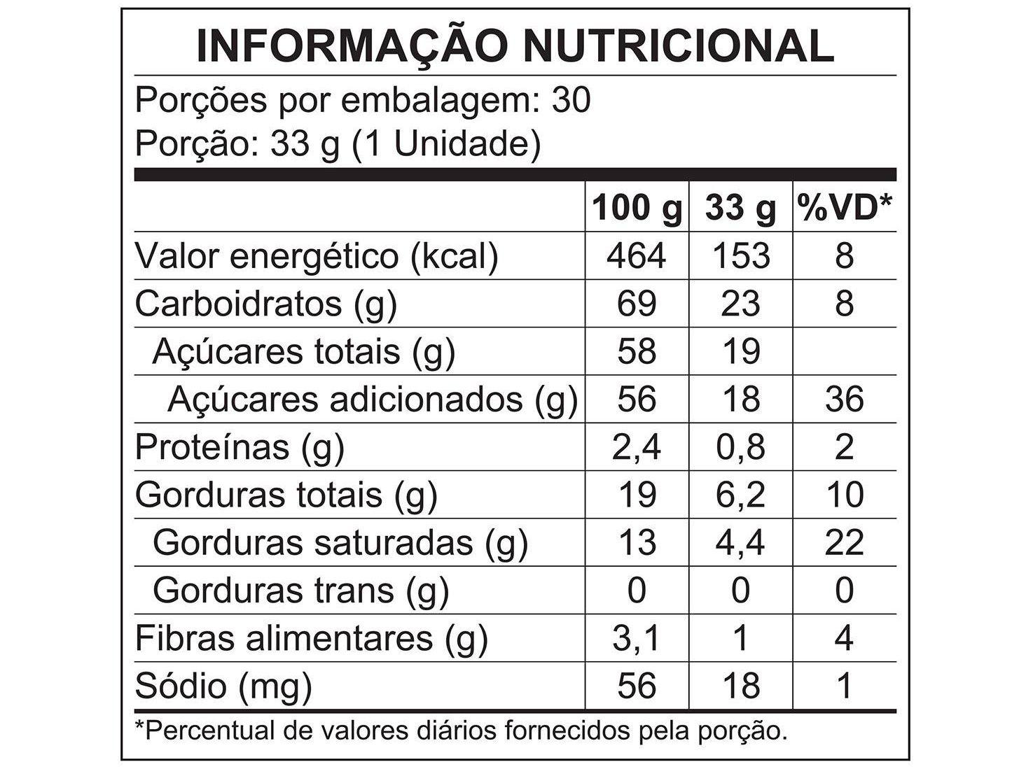 Barra de Chocolate Prestígio Doce de Leite 33g 1 Display com 30 Barras Nestlé