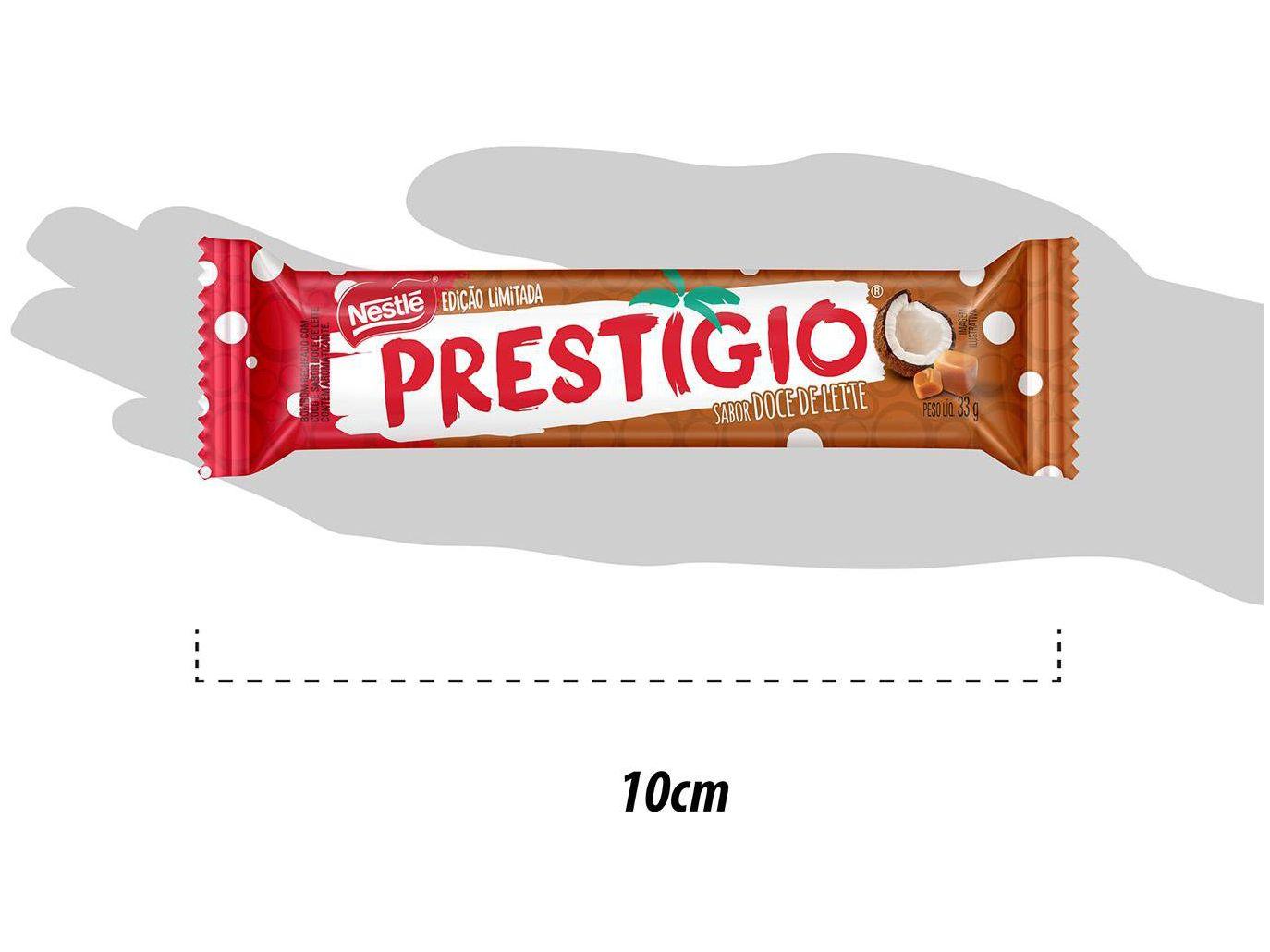 Barra de Chocolate Prestígio Doce de Leite 33g 1 Display com 30 Barras Nestlé