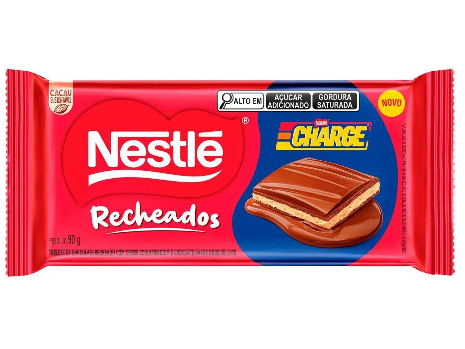 Barra de Chocolate Recheados Charge 90g Nestlé