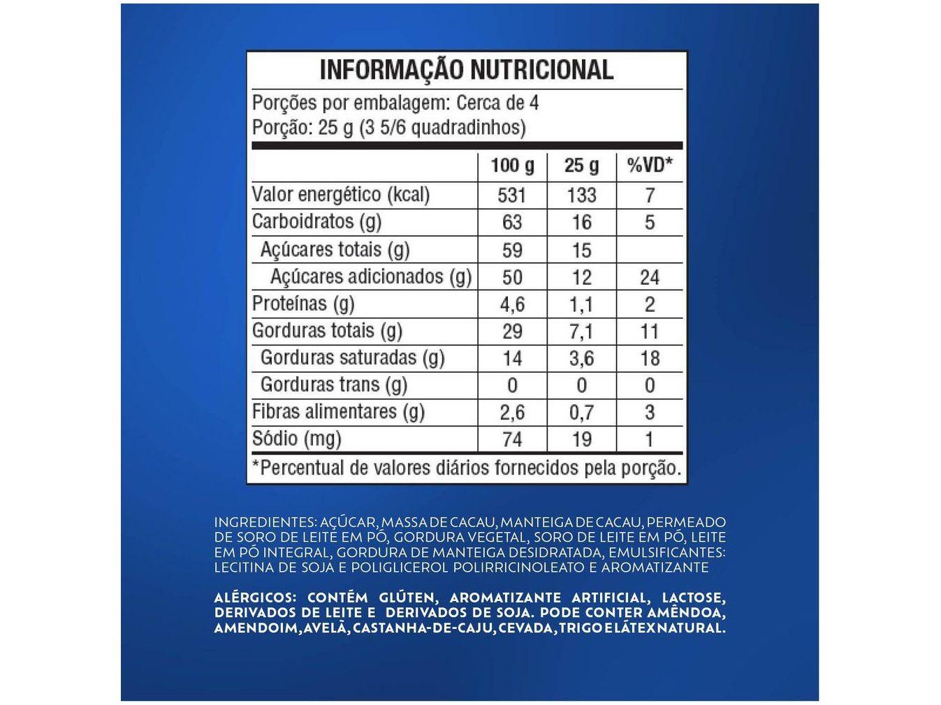 Barra de Chocolate Sonho de Valsa ao Leite com Recheio Cremoso Sonho de Valsa 98g
