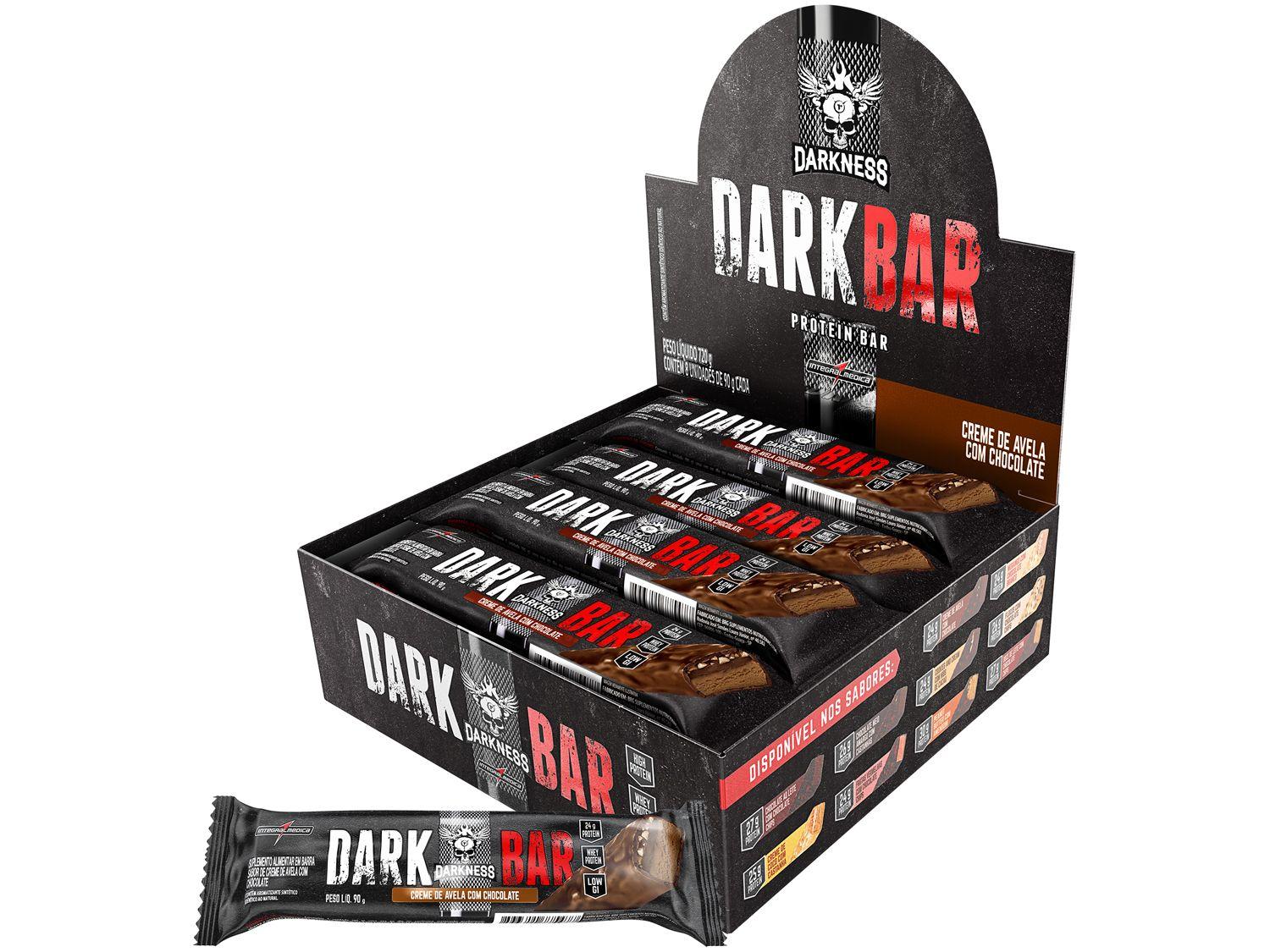 Barra de Proteína Darkness Dark Bar Creme de Avelã