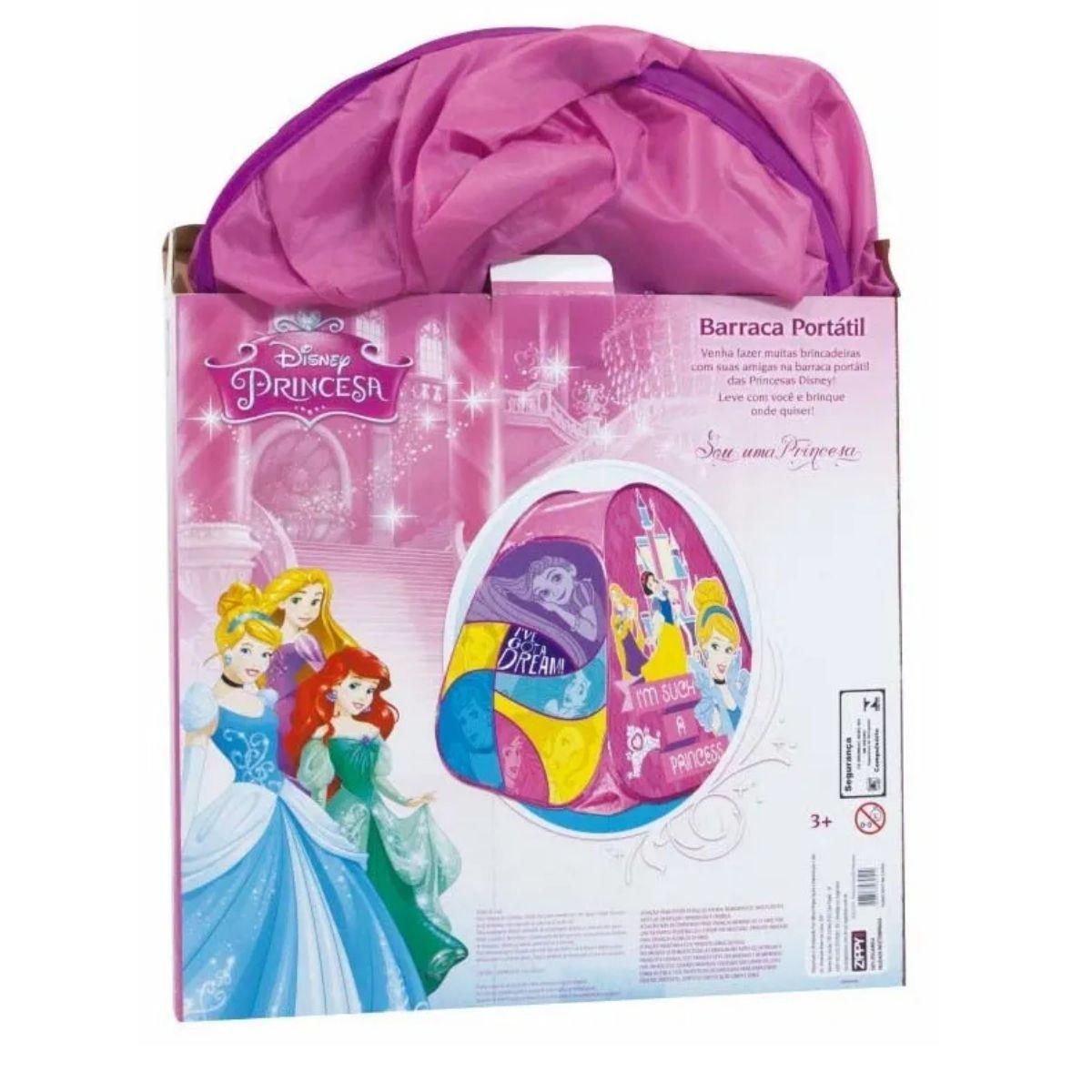 Barraca Casa Portátil Infantil Menina Princesa Disney Zippy Toys Rosa