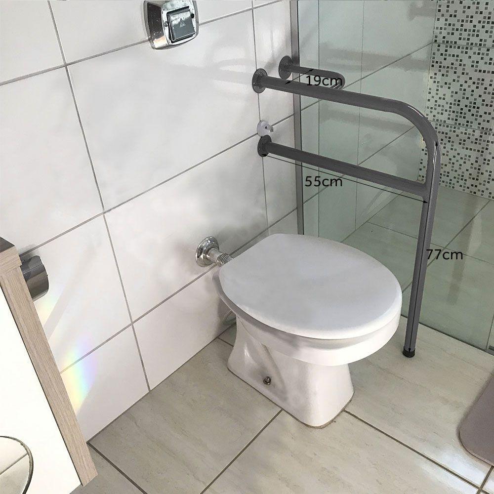 Barras De Apoio Para Banheiro Em Aço Para Idosos 77cm - Genus Móveis ...
