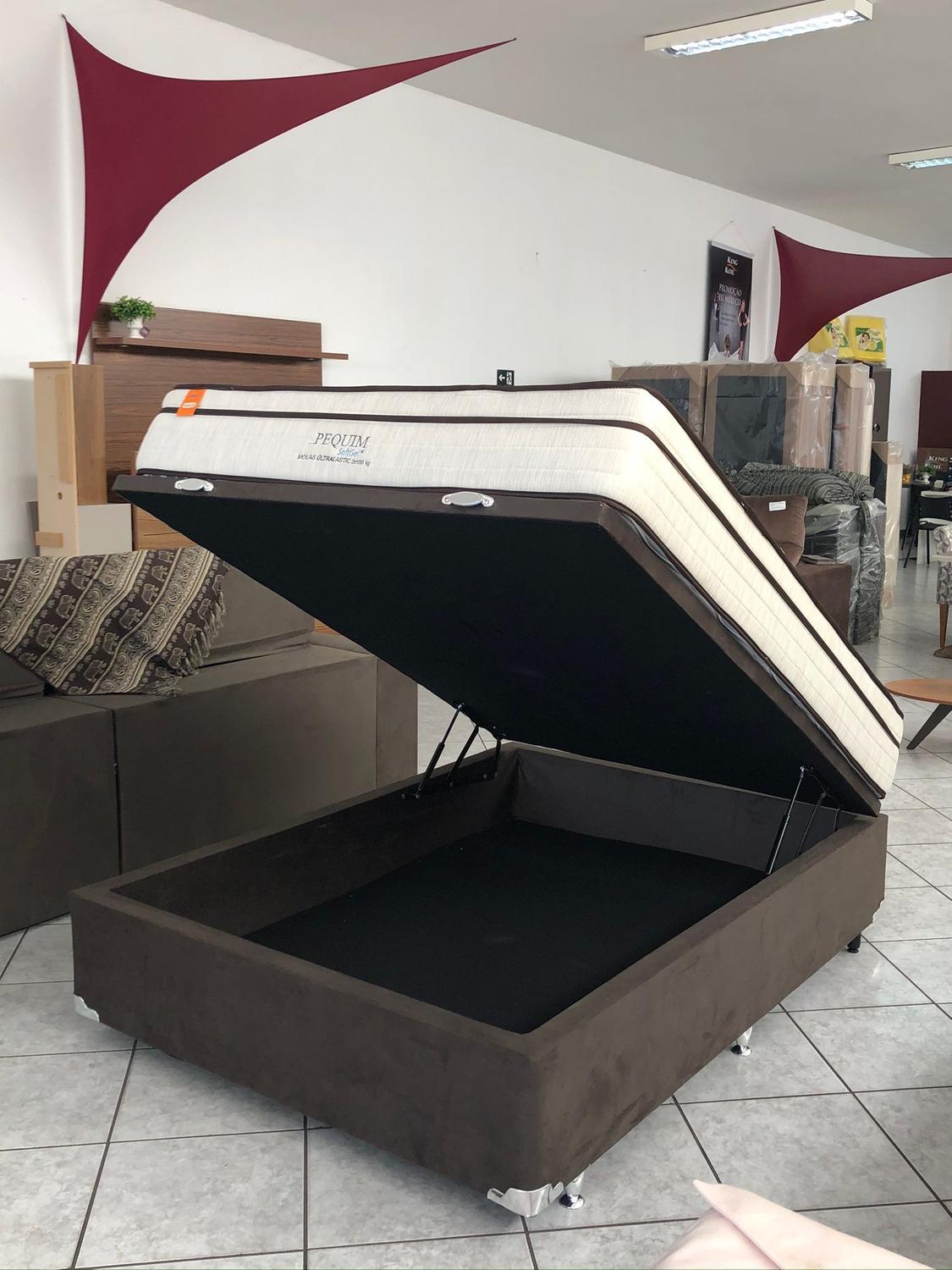 Base De Cama Box Casal Com Bau com Preços Incríveis no Shoptime