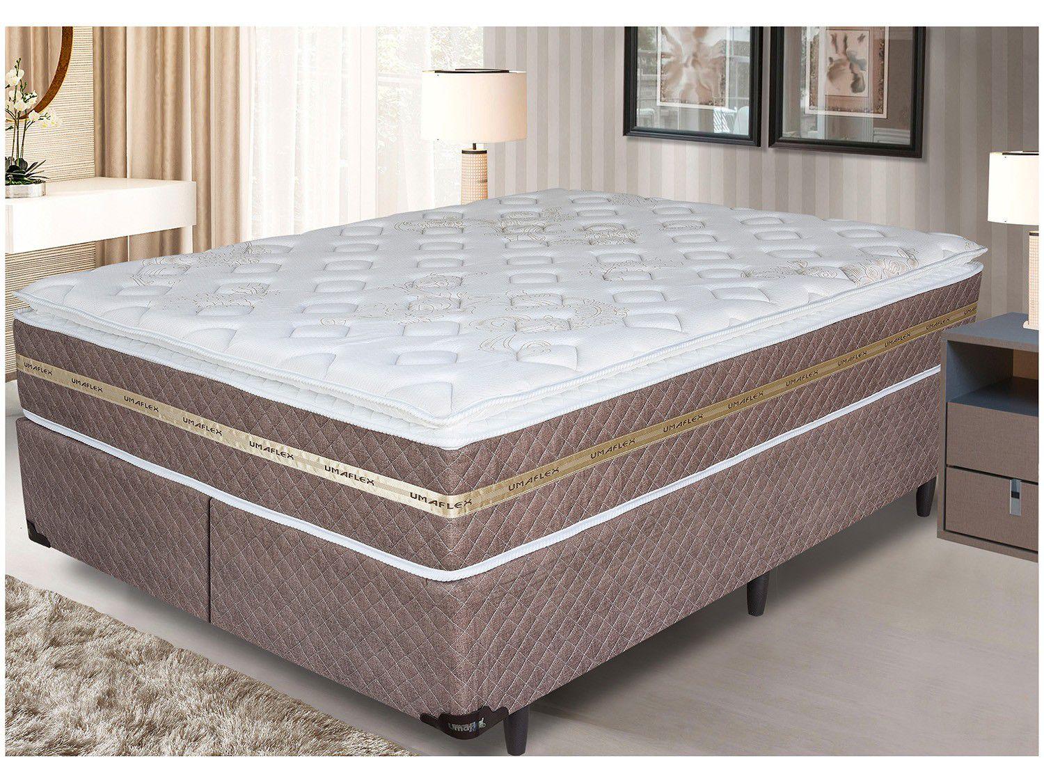 Base Cama Box King Size Bipartido 42cm de Altura Invictus 96 Base