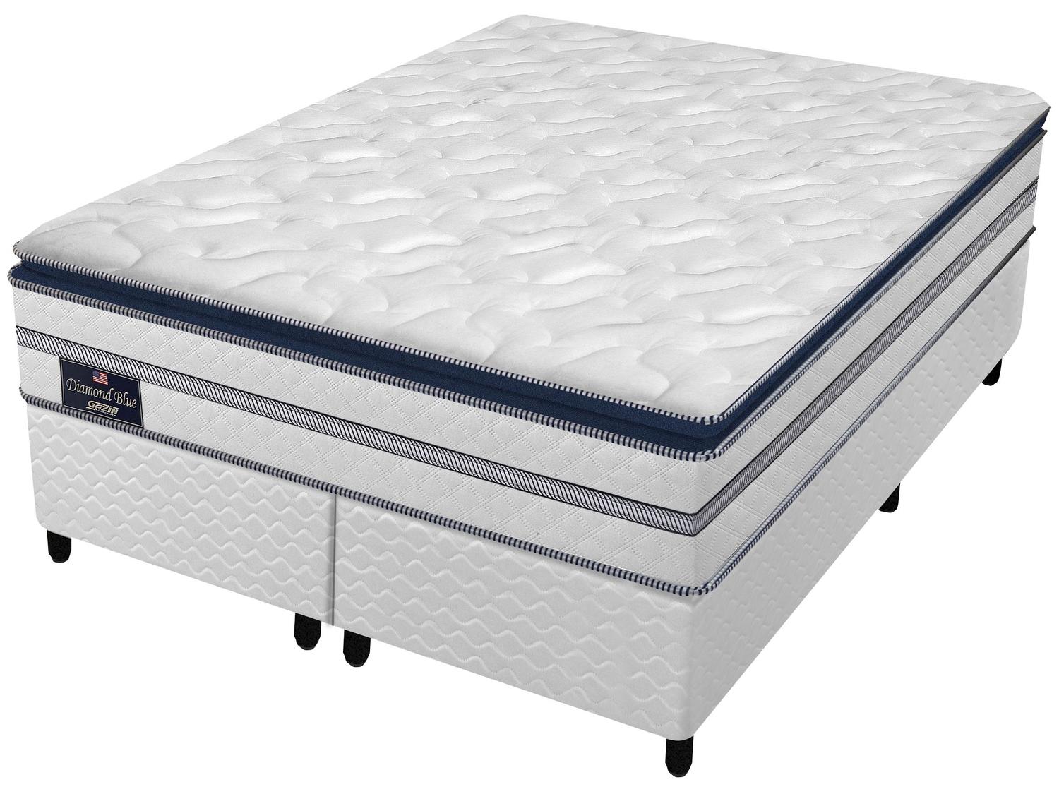 Base Cama Box Queen Gazin Bipartido 27x158x198cm