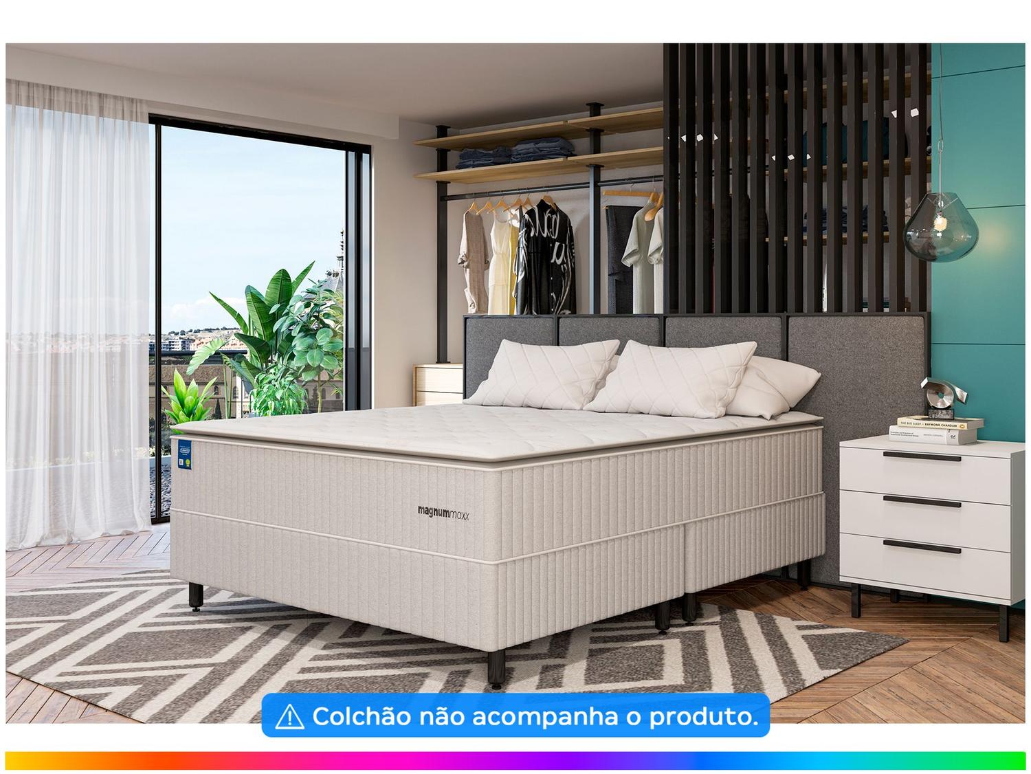 Base Cama Box Queen Plumatex Bipartido