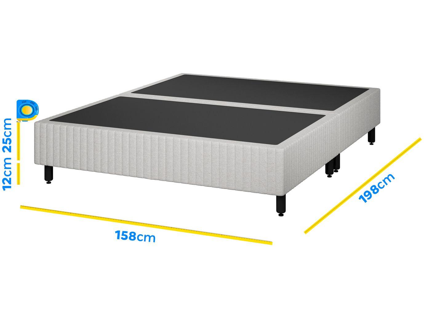 Base Cama Box Queen Plumatex Bipartido