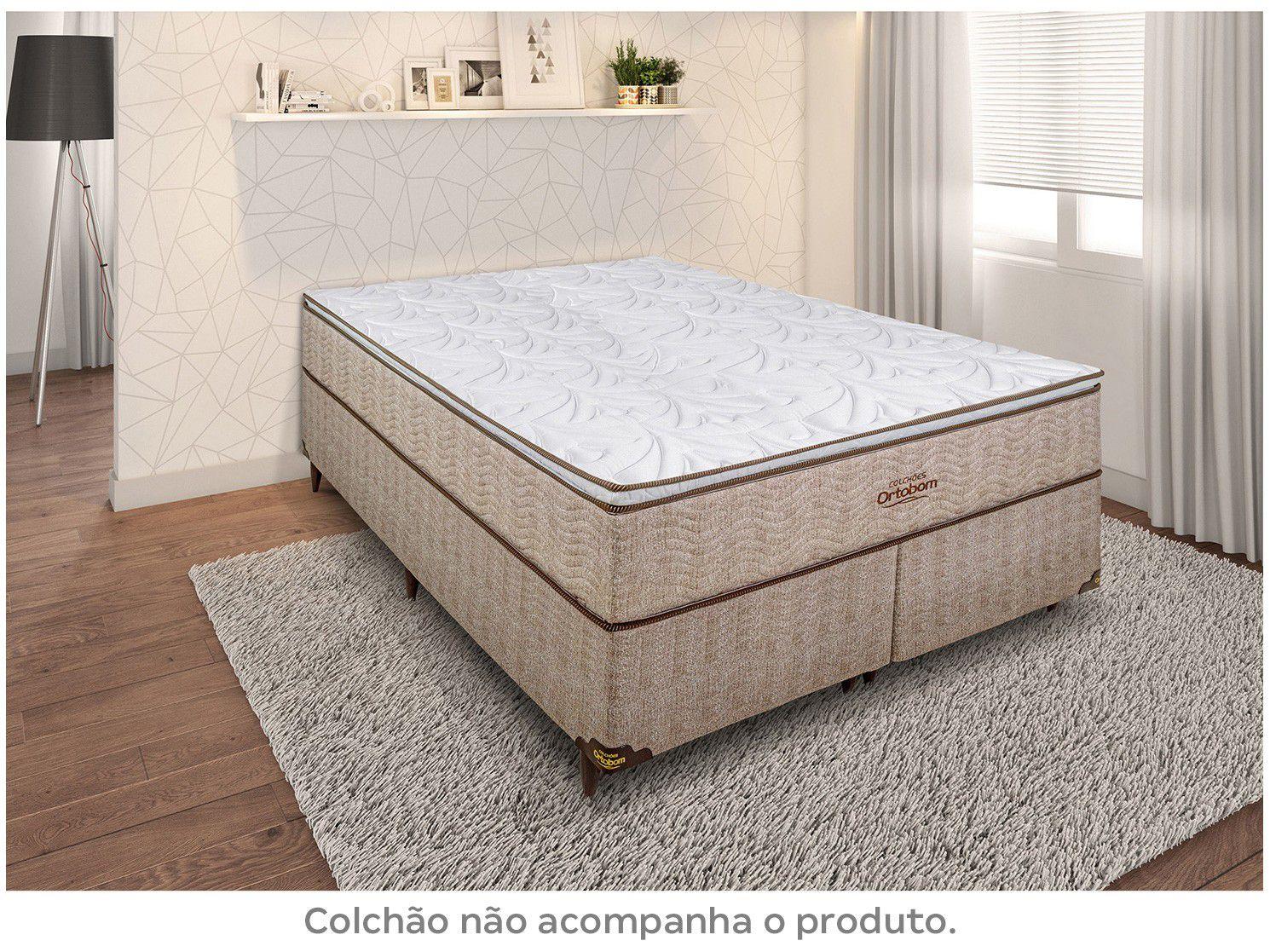 Base Cama Box Queen Size Ortobom Bipartido 31cm de Altura Ortotech
