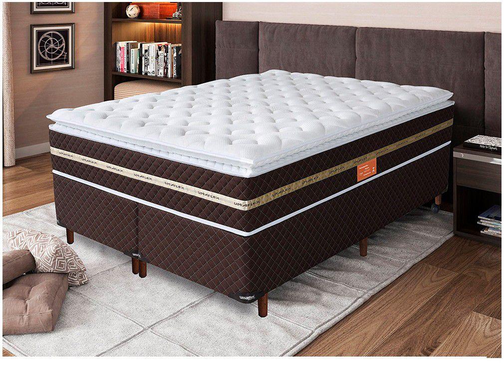 Base Cama Box Queen Size Umaflex Bipartido 30cm de Altura Prada