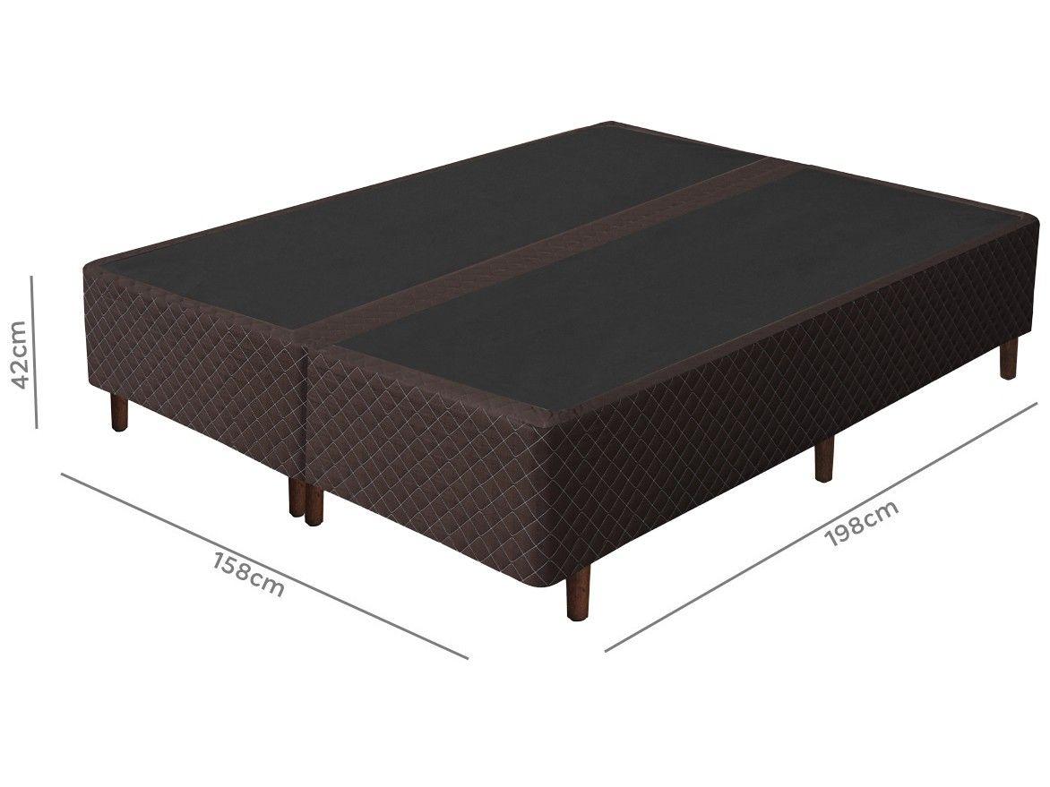 Base Cama Box Queen Size Umaflex Bipartido 42x158x198cm Prada