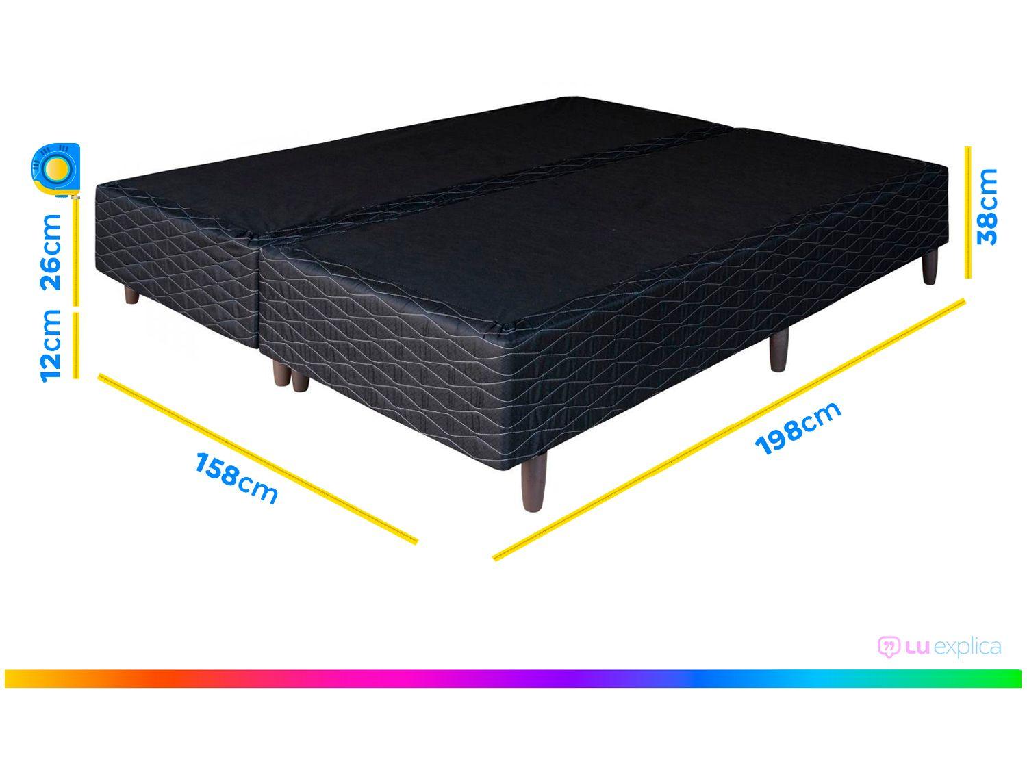 Base Cama Box Queen Umaflex Bipartida