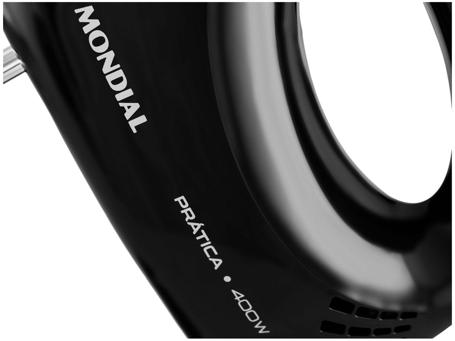 Batedeira Mondial Preta 400W Prática B-44-B