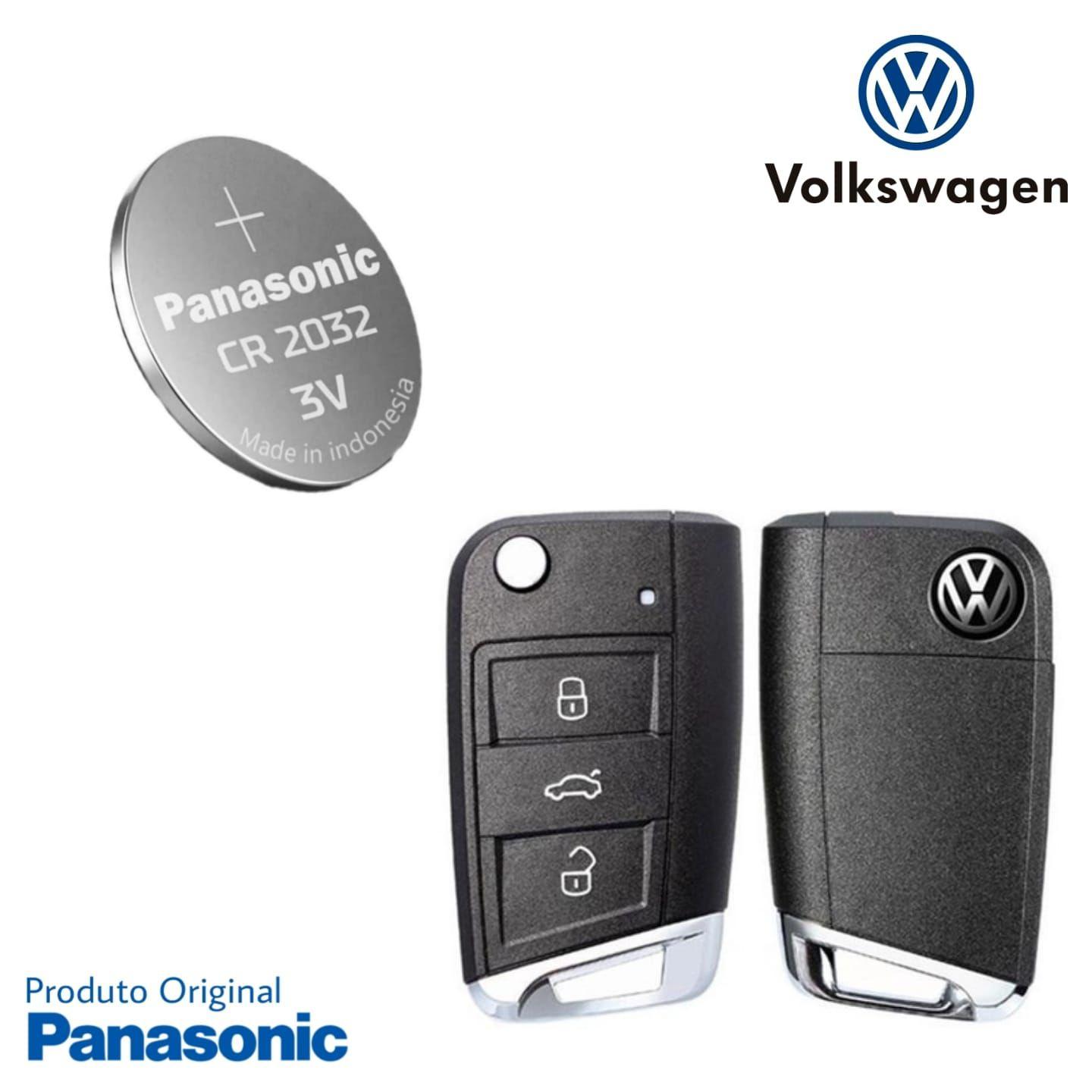Imagem de Bateria Chave Volkswagem Polo Virtus T-Cross Nivus Original - Panasonic