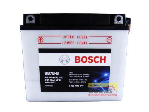 Bateria Moto Bosch Bb7b-b 7ah 12v Honda Cbx Cbr Yamaha Tdm - Bateria De ...