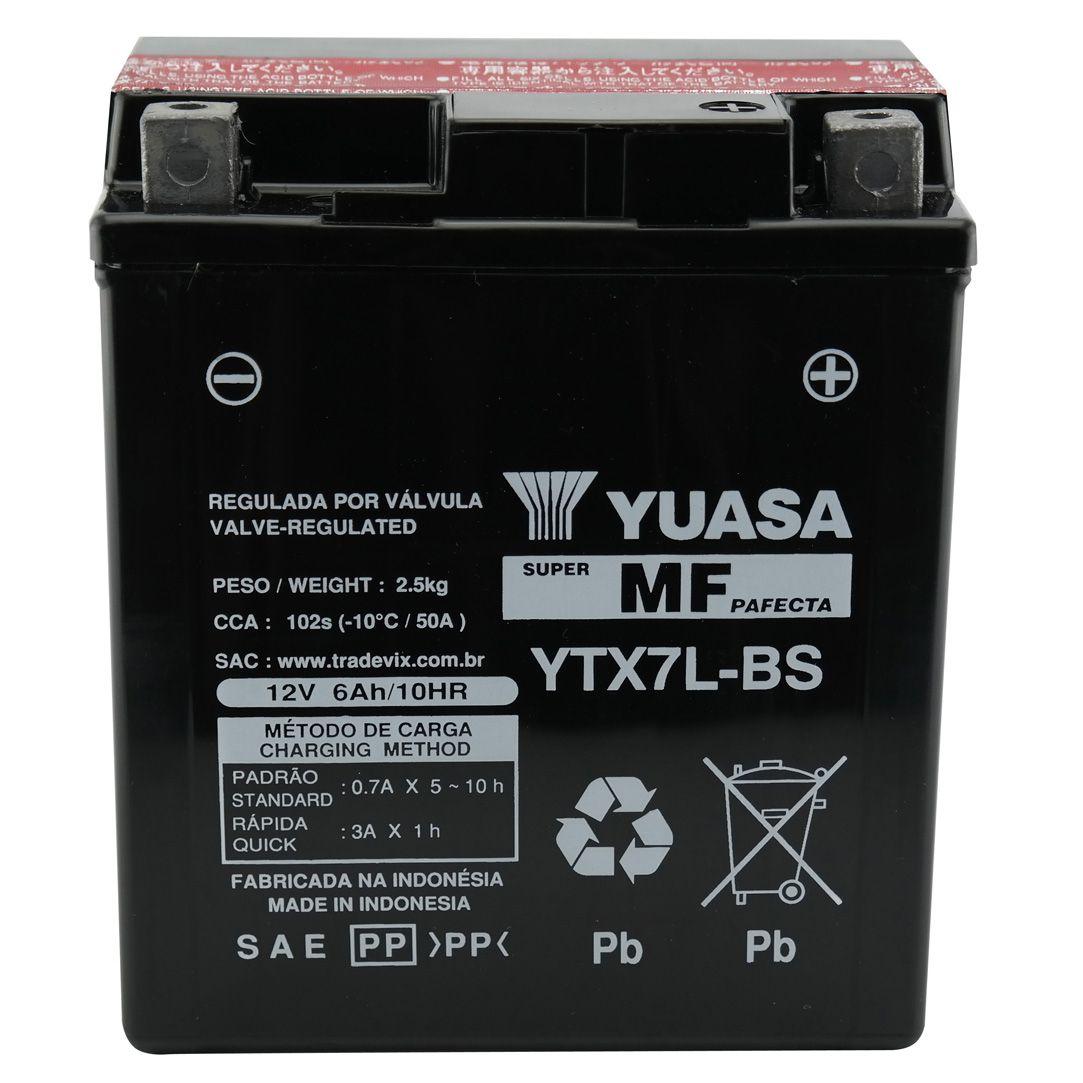 Bateria Yuasa YTX7L-BS, 12V, 6Ah, Twister, Tornado, Falcon, Hornet