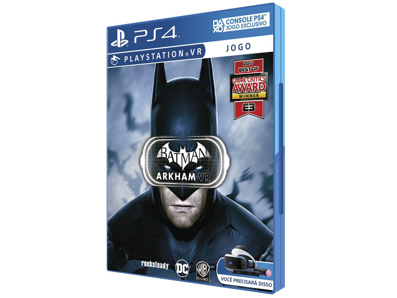 Batman Arkham VR para PS4 - Warner - Jogos de Ação - Magazine Luiza
