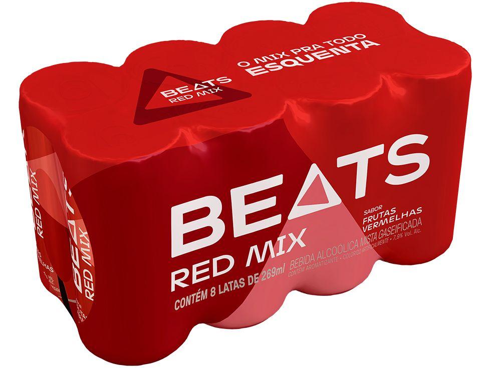 Beats Red Mix Frutas Vermelhas Lata 269ml 8 Unidades