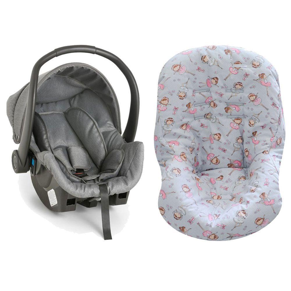 Bebe Conforto Cocoon Grafite Mescla Capa Para Bebe Conforto Bailarina Cinza E Rosa Galzerano Bebe Conforto Magazine Luiza
