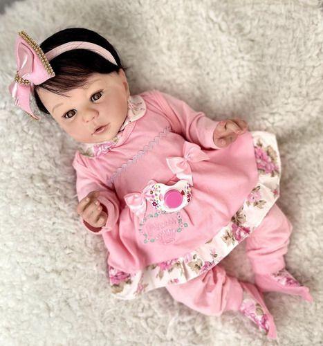 Bebe Reborn Boneca Silicone Realista Menina Fofa