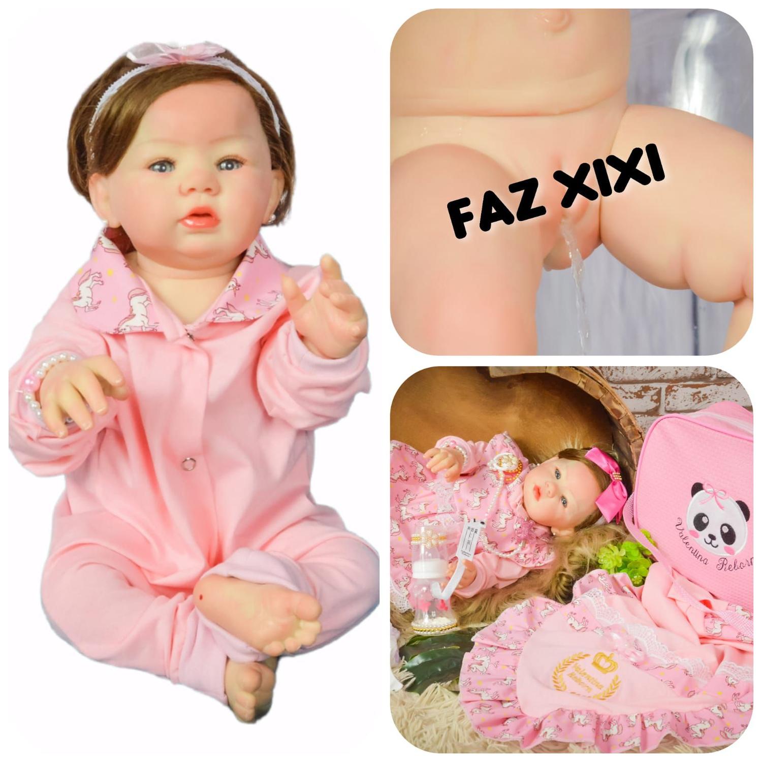 Bebe Reborn Kit Abigail Boneca Realista Corpo Todo Em Silicone Cabelo Implantado Valentina Reborn Bonecas Magazine Luiza