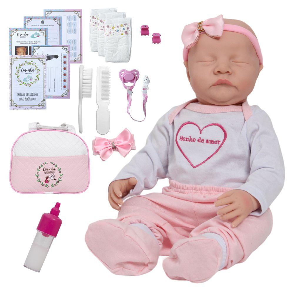Doll Toys Bambole Reborn Dolls Bambole Reborn Da 1000 Euro Bebe Reborn  Lívia 100% Silicone