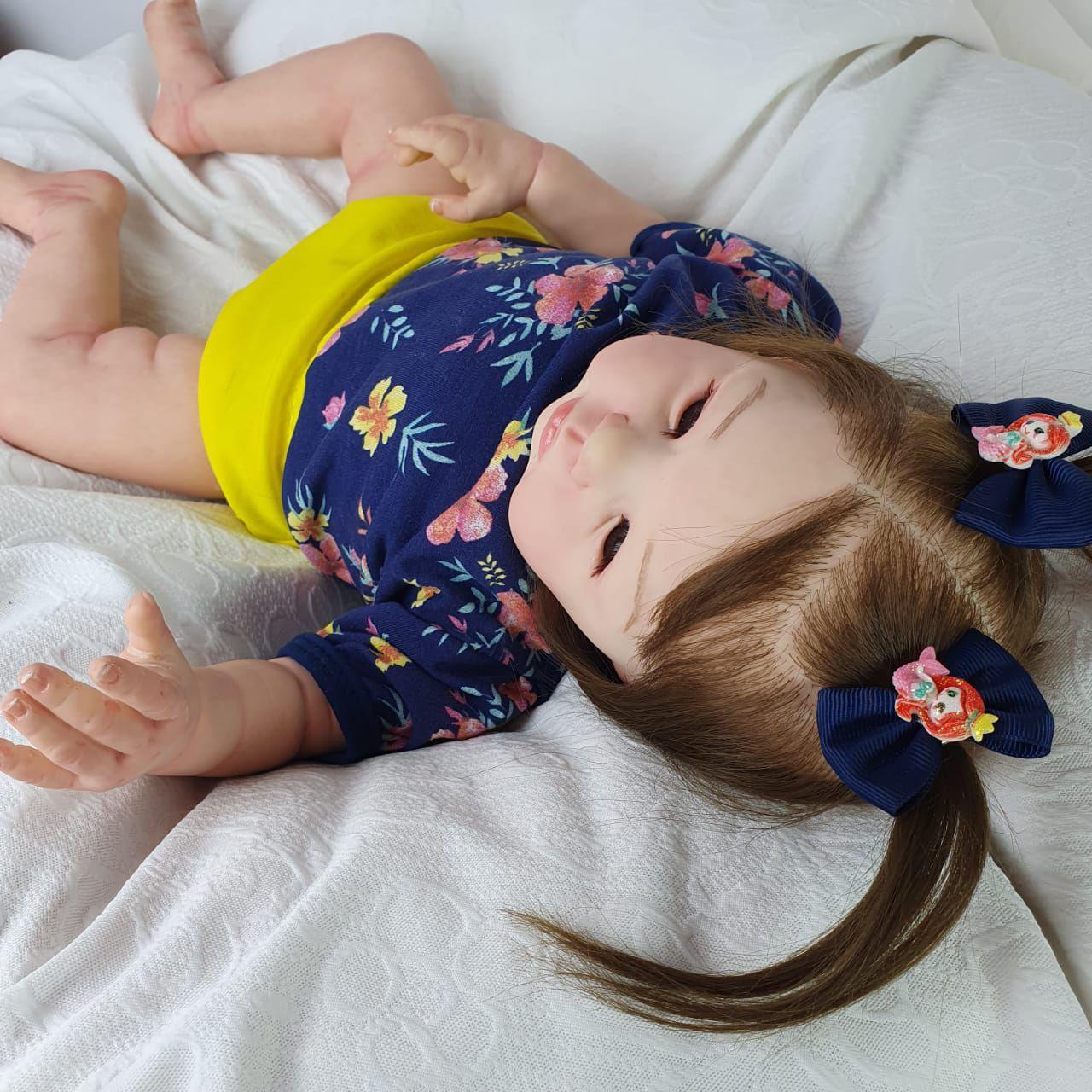 Bebê Reborn Menina Realista Silicone, Boneca Realista, - Mundo Azul e ...