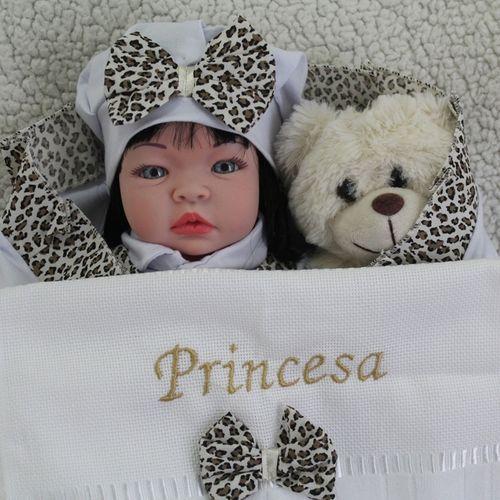 Bebe Reborn Vinteka Boneca Menina Realista Barato Silicone Oncinha Morena Com Acessorios Bonecas Magazine Luiza