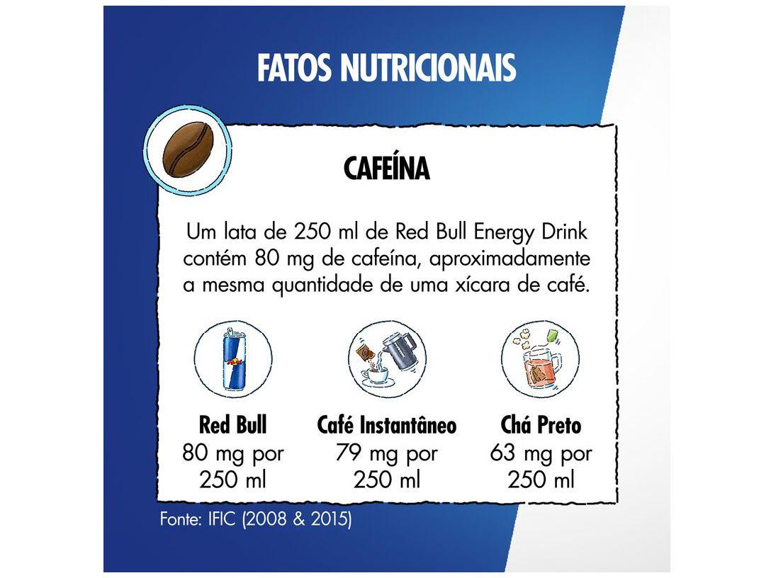Bebida Energética Red Bull Morango e Pêssego 250ml 4 Unidades