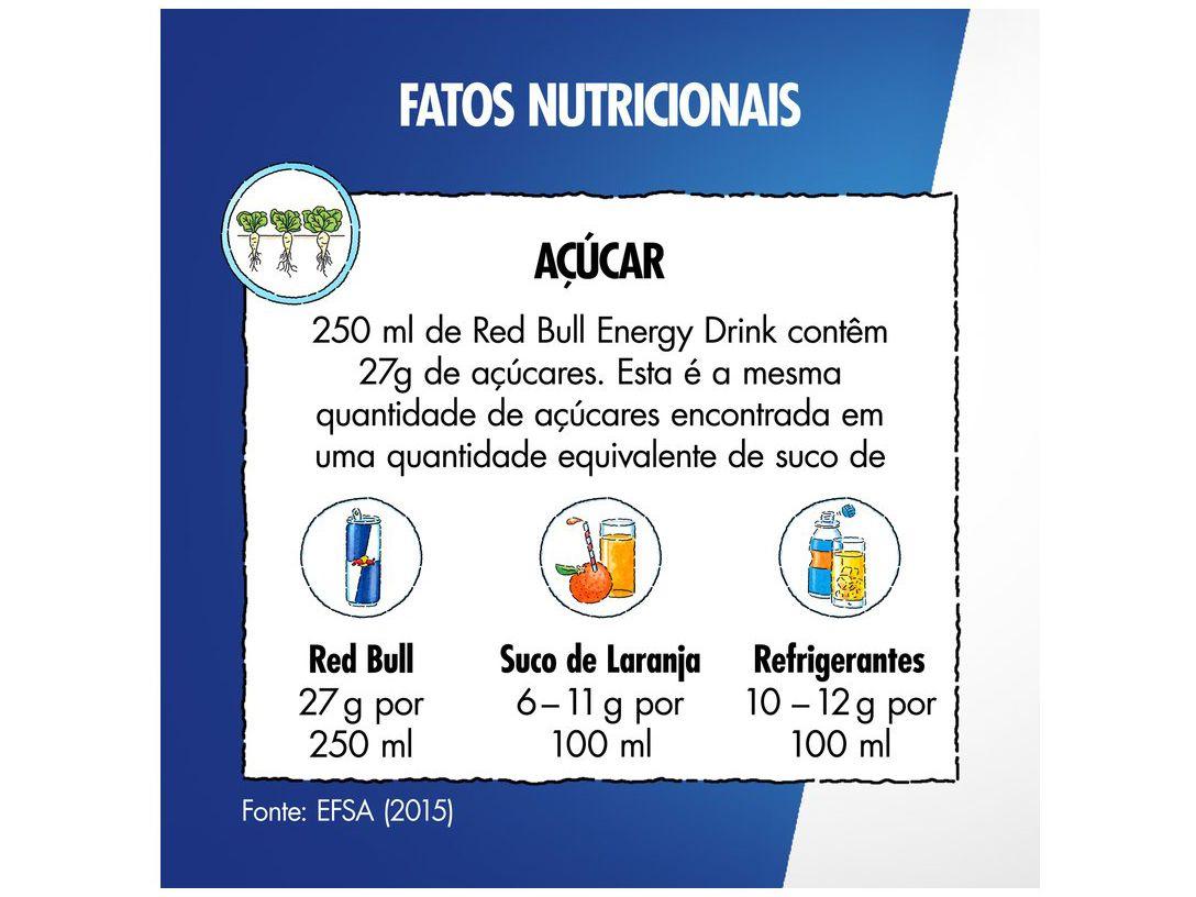 Bebida Energética Red Bull Morango e Pêssego 250ml 4 Unidades