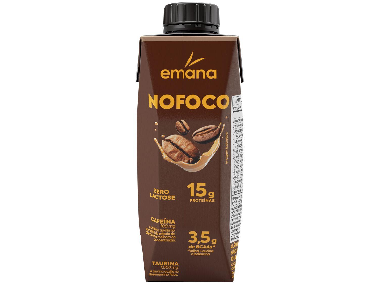Bebida Láctea com 15g de Proteínas Emana Nofoco Café Zero Lactose 250ml