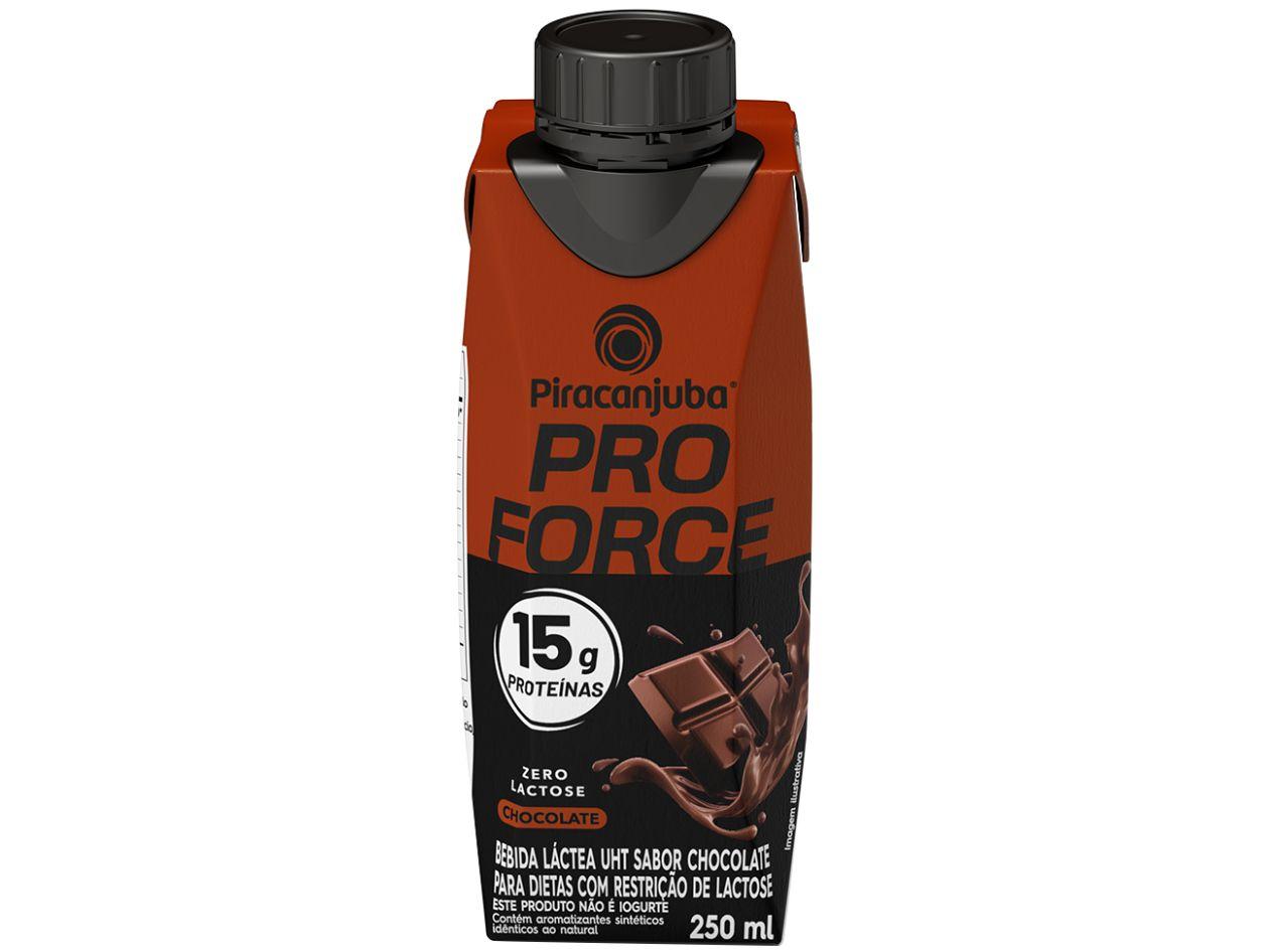 Bebida Láctea UHT com 15g de Proteína Piracanjuba ProForce 15g Chocolate Zero Lactose 250ml