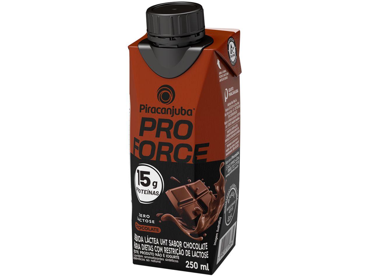 Bebida Láctea UHT com 15g de Proteína Piracanjuba ProForce 15g Chocolate Zero Lactose 250ml