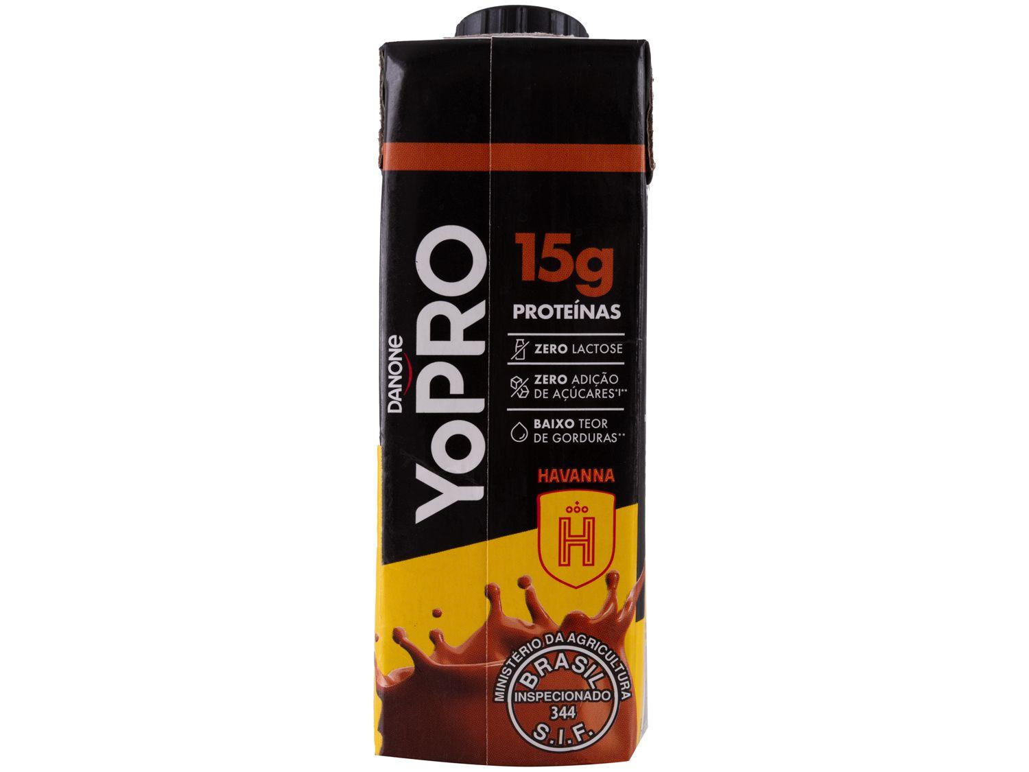 Bebida Láctea UHT com 15g de Proteínas Danone YoPRO Doce de Leite Havanna 250ml