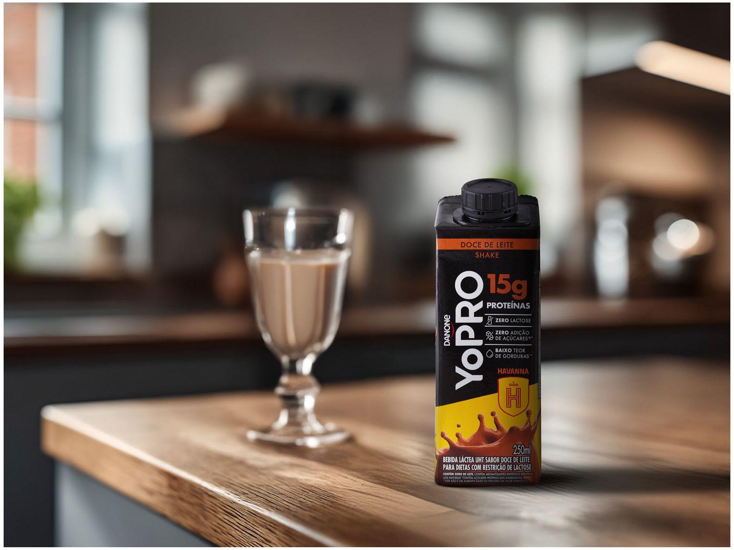 Bebida Láctea UHT com 15g de Proteínas Danone YoPRO Doce de Leite Havanna 250ml