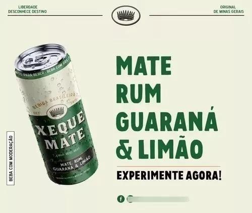 Fardo 24 Latas Bebida Xeque Mate Rum Limão 355ml Entrega Nf